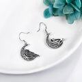 wholesale 925 Sterling Silver Raven Moon Drop Earrings s for Women-0-1