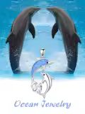 TOUPOP Sterling Silver Dolphin Heart Love Necklace For Women Gifts-0-4