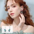 wholesale 925 Sterling Silver Abalone Shell Butterfly Drop Earrings for Women-0-4