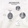 wholesale 925 Sterling Silver St Benedict Medal Necklace Catholic Protection Charm s for Men Women Boys Girls Kids-0-4