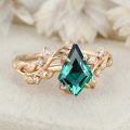 wholesale 10k Gold Emerald Leaf Rings Wholesale With Diamonds-0-1