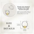 wholesale 925 Sterling Silver Sunflower Hoop Earrings with Cubic Zirconia for Women Girls Gift-0-4