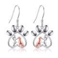 wholesale 925 Sterling Silver Hummingbird Earrings Wholesale With Enamel And Flower Charm-0-1