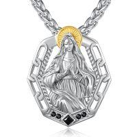 wholesale 925 Sterling Silver Catholic Rosary Necklace-E