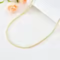wholesale 925 Sterling Silver Green Cubic Zirconia Tennis Necklace 14-26 Chain Length  for Women and Men-0-26