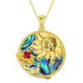 TOUPOP Sterling Silver Moon Star Necklace Sagittarius Zodiac Pendant Type11-0-3