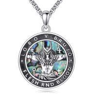 wholesale 925 Sterling Silver Ancient Egypt Anubis Scarab Pendant Necklaces for Men Women  47cm Chain Length-Anubis-02