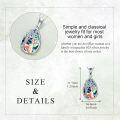 wholesale 925 Sterling Silver Abalone Shell Tree of Life Pendant Necklace-0-1