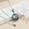wholesale 925 Sterling Silver Mountain Moon Pendant Necklace-0-1