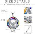 wholesale 925 Sterling Silver Rainbow Crystal Phoenix Pendant Necklaces - Renewal Nirvana Jewelry for Women-0-3