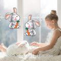 wholesale 925 Sterling Silver Cute Bunny Holding Carrot Enamel Stud Earrings For Women-0-5