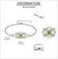 wholesale 925 Sterling Silver Irish Birthstone Celtic Knot Infinity Bracelet-0-4