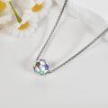 wholesale 925 Sterling Silver Rainbow Soccer Ball Pendant Necklace for Men & Women-0-3