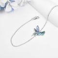 wholesale 925 Sterling Silver Hummingbird Necklace Wholesale Turquoise Inlay-0-13