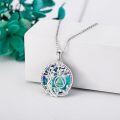 wholesale 925 Sterling Silver Abalone Shell Tree of Life Pendant Necklace-0-1