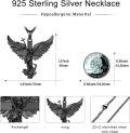 wholesale 925 Sterling Silver Guardian Angel Cross Pendant Necklace Catholic  for Men Women-0-1