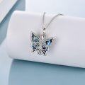 wholesale 925 Sterling Silver Butterfly Urn Necklaces for Ashes of Loved Ones - Memorial Remembrance Jewelry for Women-0-3