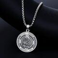 wholesale 925 Sterling Silver Saint Joseph Protect Us Medal Pendant Necklace for Men & Women-0-3