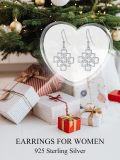 wholesale 925 Sterling Silver Square Celtic Knot Dangle Drop Earrings for Women Irish  Ideas-0-4
