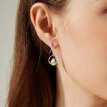 wholesale 925 Sterling Silver Hamsa Hand Earrings Wholesale With Evil Eye And Yin Yang Design-0-5
