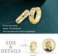 wholesale Gold 925 Sterling Silver Sun & Moon Huggie Hoop Earrings with Stars - 925 Jewelry for Women and Men-0-1