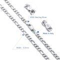 wholesale Sterling Silver Figaro Chain 3 5mm Necklace 16 26 Italy Unisex-0-4
