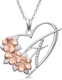 wholesale 925 Sterling Silver 925 Sterling Silver Cubic Zirconia 18K Gold Plated Initial Necklace for Women-Letter F-Letter F