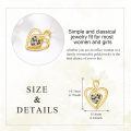 wholesale 10k Gold Interlocking Hearts Pendant Necklace Wholesale With Diamonds-0-4