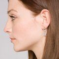 wholesale 925 Sterling Silver Sea Turtle Drop Earrings White Gold Plated Cz Crystal-0-3