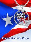 wholesale 925 Sterling Silver African Map & Puerto Rican Flag Pendant Necklaces for Men/Women Gifts-0-5