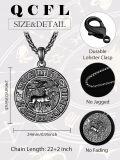 wholesale  Sterling Silver Zodiac Necklace for Men 12 Constellation Horoscope Pendant Birthday Father s Day Gift -0-1