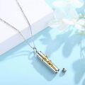 wholesale 925 Sterling Silver Cross Cylinder Cremation Urn Pendant with Chain and Funnel Set - Memorial Keepsake Jewelry for Ashes-0-2