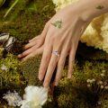 wholesale 925 Sterling Silver Open Mushroom Opal Rings Wholesale With Clear Gemstone-0-5