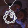 TOUPOP Sterling Silver Heart Pendant Necklace, Forever Love Jewelry Gift-0-3