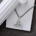 wholesale 925 Sterling Silver Celtic Knot Triquetra Pendant Necklace  Norse Viking  for Women Men-0-3
