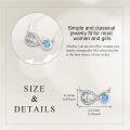 wholesale 925 Sterling Silver Infinity Love Blue Crystal Pendant Necklaces Celtic Knots Peace Sign Charm Gift for Women Girls-0-3