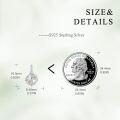wholesale 925 Sterling Silver Daisy Flower Drop Earrings  for Women-0-3