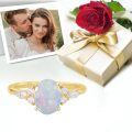 wholesale 925 Sterling Silver Opal Rings Wholesale With Zircon Accents-0-5