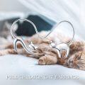 wholesale 925 Sterling Silver Black Cat Drop Earrings for Women Girls Gifts -0-5