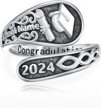 wholesale 925 Sterling Silver Sun Moon Bee Celtic Tree Life Lotus Spoon Adjustable Open Ring Unisex Gift-Customized class ring-Customized class ring