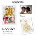 wholesale 14K Gold Stone Tree of Life Pendant Necklace for Women - 16/18/40/50th Birthday Gift-0-5