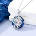 wholesale 925 Sterling Silver Tennis Player Tree Of Life Crystal Pendant Necklace Rose Gold-0-3
