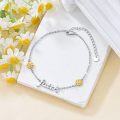 wholesale 925 Sterling Silver Sunflower Faith Bracelet for Women-0-2