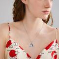 wholesale 925 Sterling Silver Boxing Gloves Necklace With Never Give Up Engraving-0-1