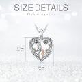 wholesale Heart Locket Necklace 925 Sterling Silver That Holds Pictures Photo Locket Jewelry Christmas Gifts For Women -0-1