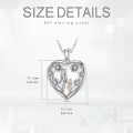 TOUPOP Sterling Silver Photo Locket Necklace, Christmas Gifts For Women-0-1