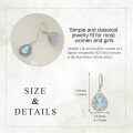 wholesale 925 Sterling Silver Larimar Drop Earrings Platinum Plated Filigree Teardrop Dangle Earrings For Women-0-4