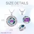 TOUPOP Sterling Silver Crystal Zodiac Necklace Constellation Pendant Gift-0-5