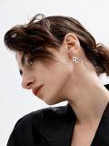 wholesale 925 Sterling Silver Soccer Ball Sporty Leverback Earring for Women-0-3