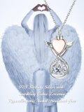 wholesale 925 Sterling Silver Heart Angel Wing Infinity Cremation Pendant Urn Keepsake Jewelry for Ashes Memory Gift 36 Chain Included-0-4